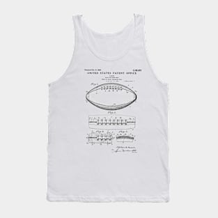 Football Ball Patent Black Tank Top